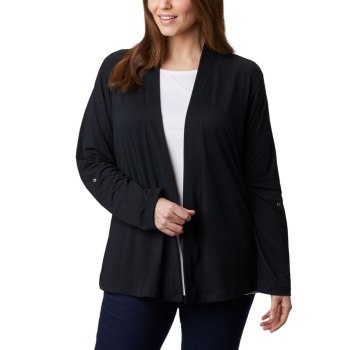 Columbia Ženske Kardigan - Essential Elements Plus Size Crne | KWOL-63219